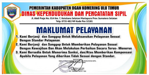 MAKLUMAT PELAYANAN DISDUKCAPIL