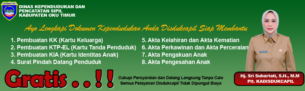 Pelayanan Dukcapil OKU Timur